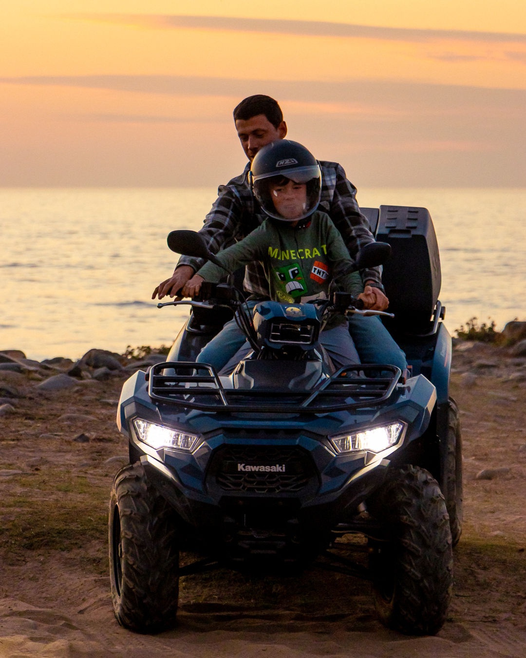 Kids enjoying safe ATV adventures in Algarve Portugal